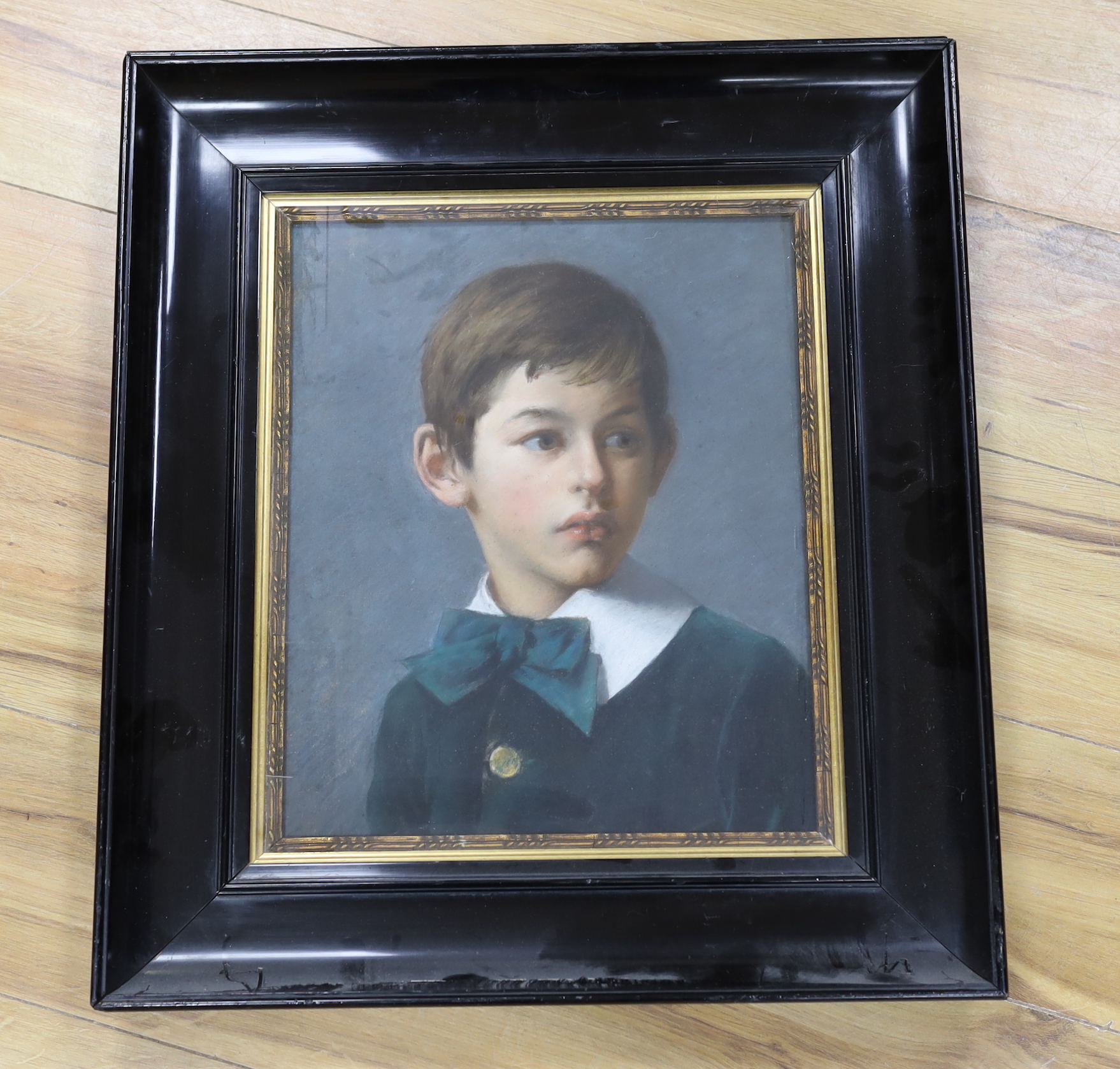 An early 20th century pastel, Portrait of a boy, 37 x 31cm